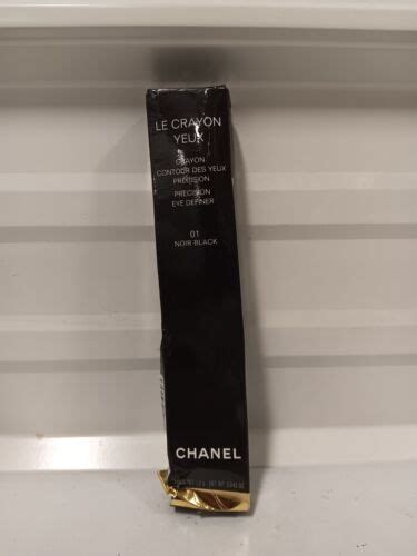 Chanel Le Crayon Yeux 01 Noir Black Eyeliner for Women, 0.03 